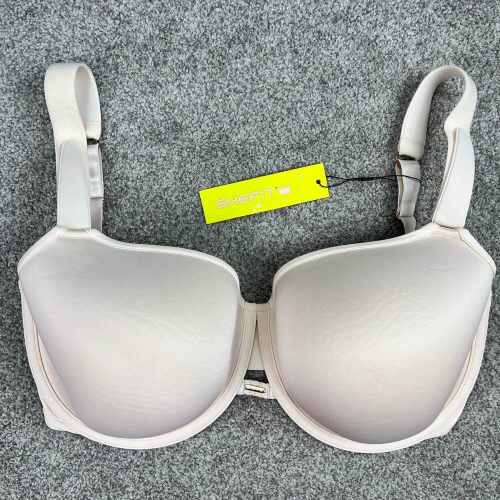 NEW! SheFit Unconventional T-shirt Bra Soft Pink size 19